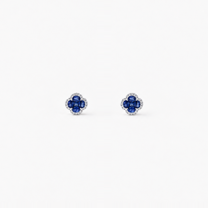 "LEGACY OF ELEGANCE" Ohrstecker Petite – blaue Saphire