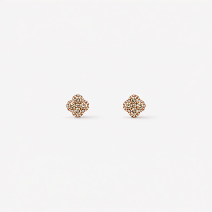 «Legacy of Elegance» Ohrstecker Petite – beige Diamanten