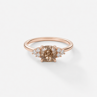 CINDERELLA Engagement Ring - Desert Cushion Cut 1.20 ct