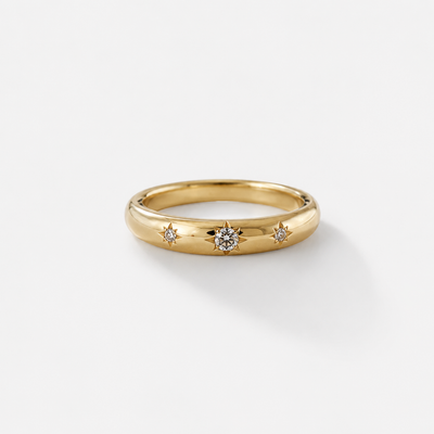 Klassischer Cloud Stars Pinky Ring