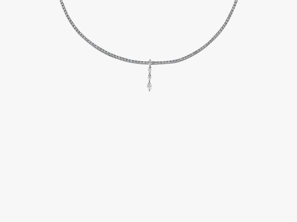 GALAXY Marquise Diamant Tennis Choker