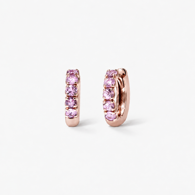 GRACE Sapphire Hoop Earrings - 5 Stones
