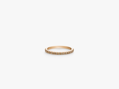 Light Eternity Pinky Ring - Beige