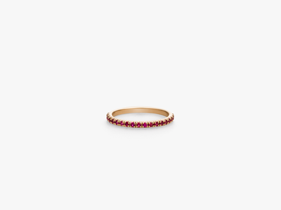 Light Eternity Pinky Ring - rote Rubinen
