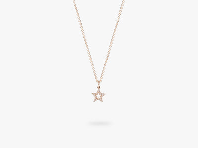 Open Star Diamant Halskette