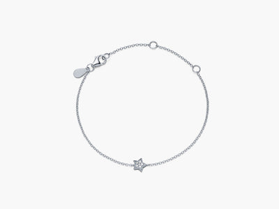 Petite diamond star bracelet