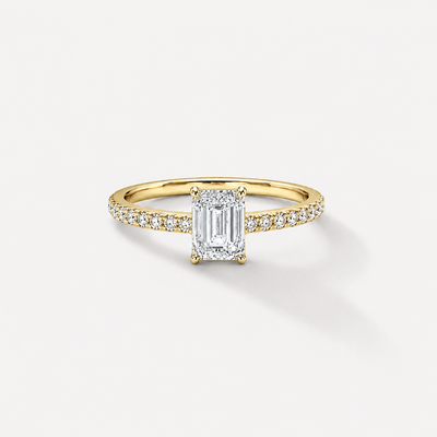 PROMISE Emerald Pavé Verlobungsring