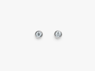 RIVIERA Bezel Set Diamant Ohrstecker