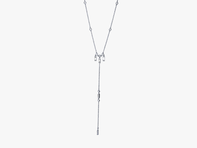 SIREN'S LURE Diamant Lariat Halskette