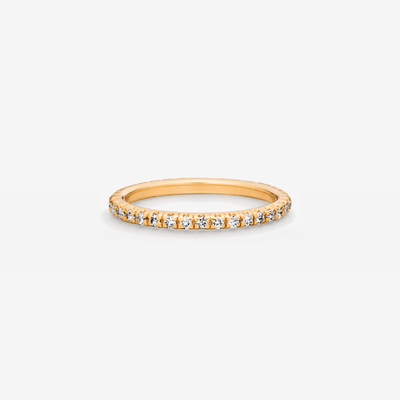 Fairy Light Diamant Eternity Pinky Ring in 18k Gelbgold – Produktansicht