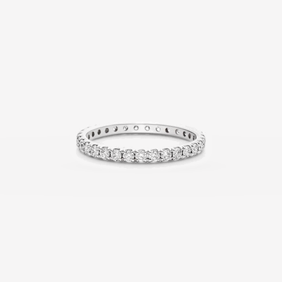 Light Eternity Diamant Pinky Ring in 18k Weissgold – Produktansicht