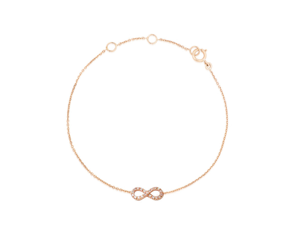 Petit Diamant Infinity - Weissgold, Gelbgold, Roségold <br>funkelnde Diamanten - Giselle Jewelry CH - 1