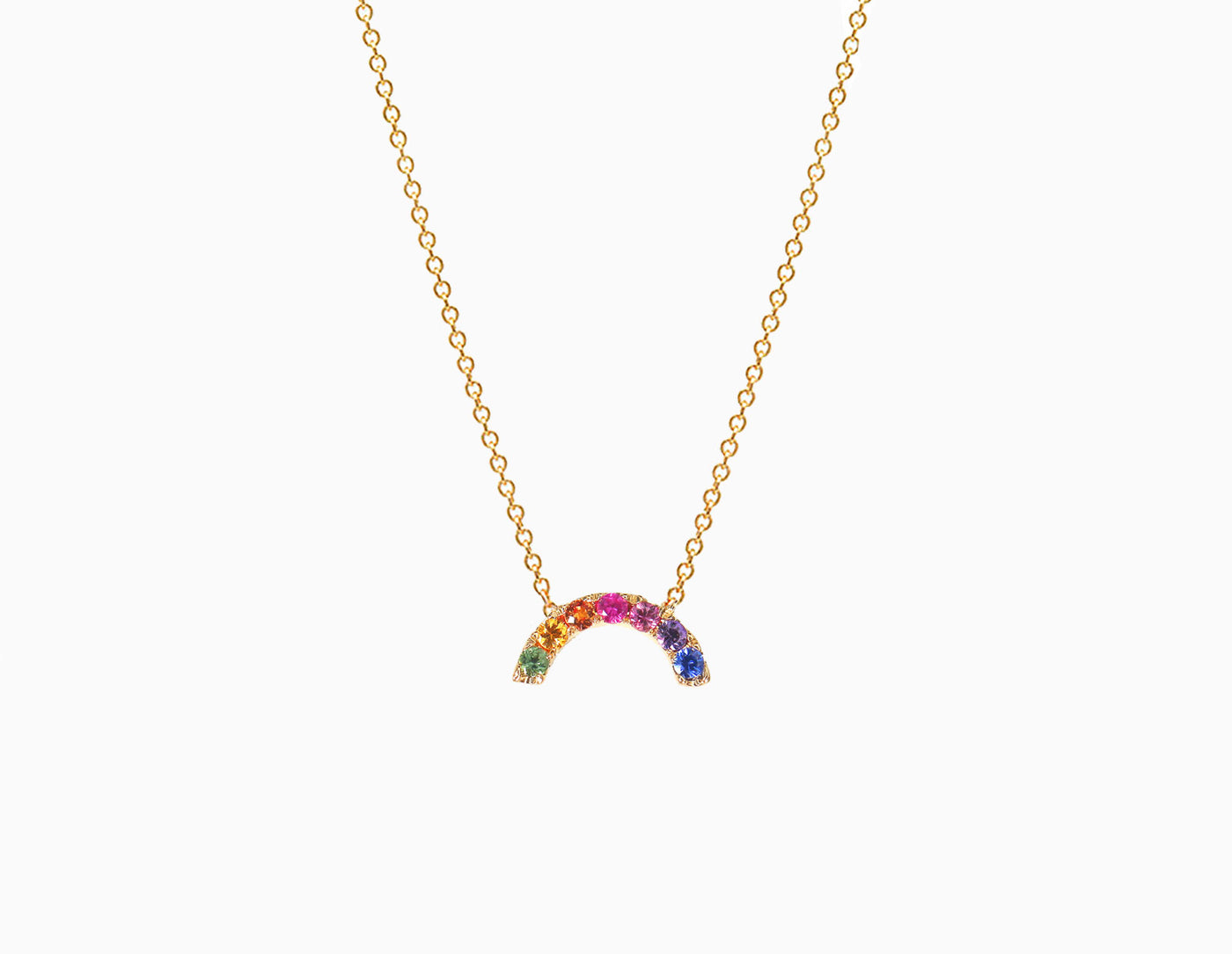 Mini Rainbow Arc Halskette