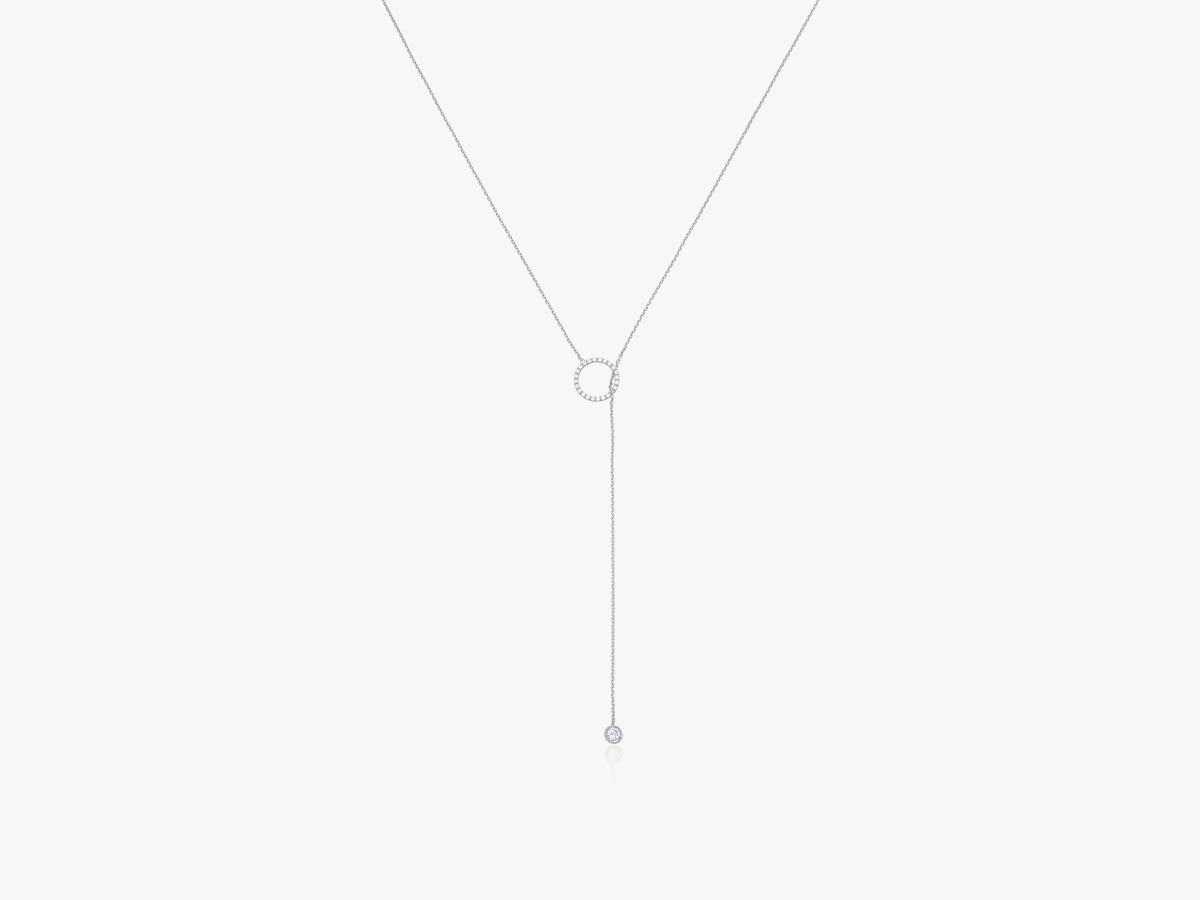 Orbit Lariat Diamant Halskette